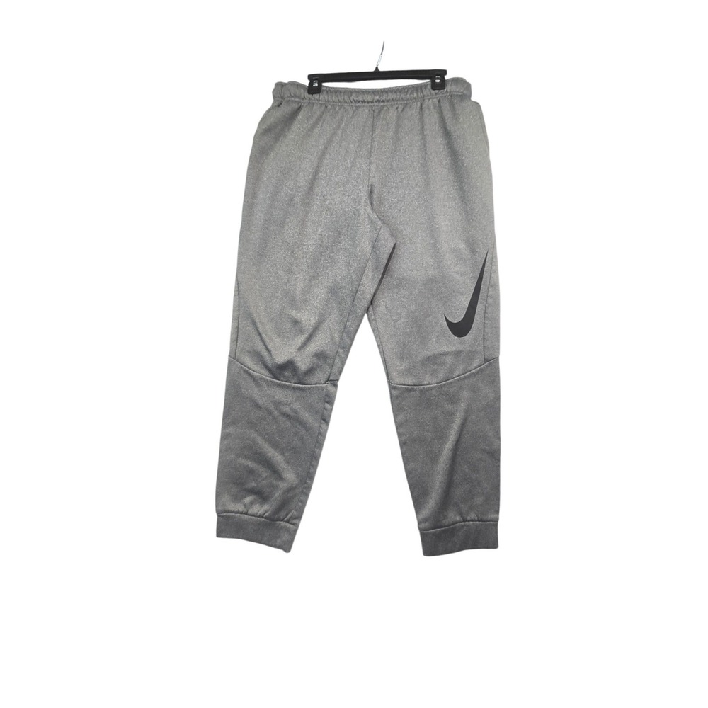 Nike Dri-Fit Therma Joggers Mens XL Gray Swoosh Tapered Sweatpants